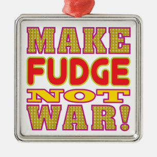 Machen Sie Fudge Silbernes Ornament