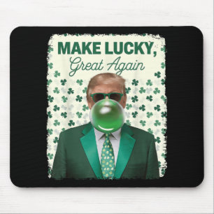 Machen Sie Glück wieder groß Trump blasen Blase Gu Mousepad