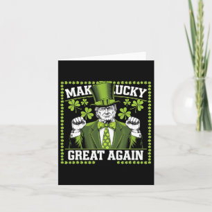 Machen Sie Glück wieder groß Trump St. Patrick's D Karte