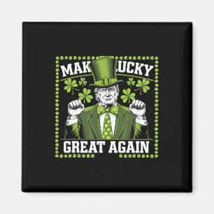 Machen Sie Glück wieder groß Trump St. Patrick's D Magnet