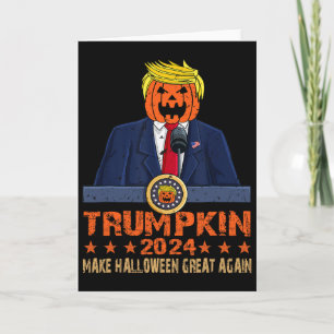 Machen Sie Halloween wieder großartig Trump 2024 T Karte