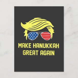 Machen Sie Hanukkah wieder groß Trump jüdisch  Postkarte