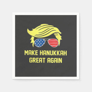 Machen Sie Hanukkah wieder groß Trump jüdisch  Serviette