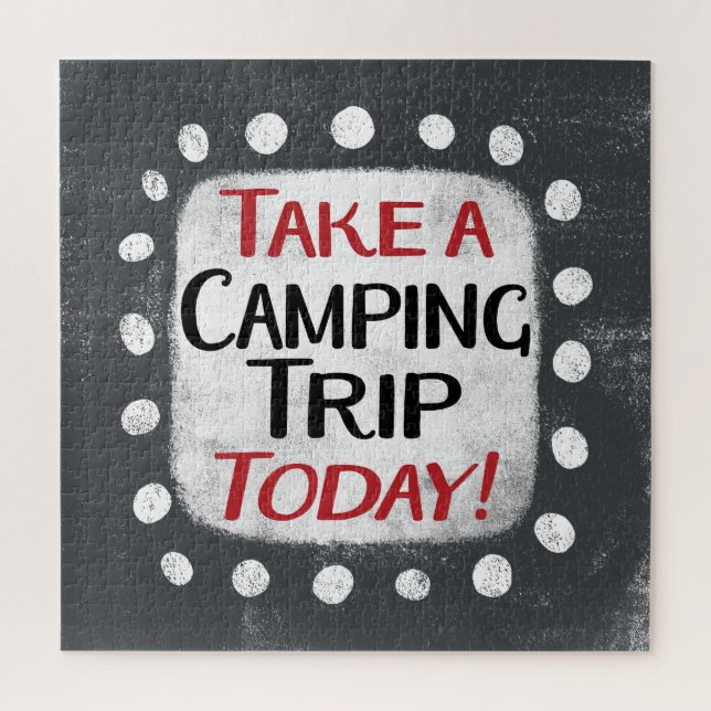 Machen Sie heute eine Camping-Reise Jigsaw Puzzle (Vertikal)