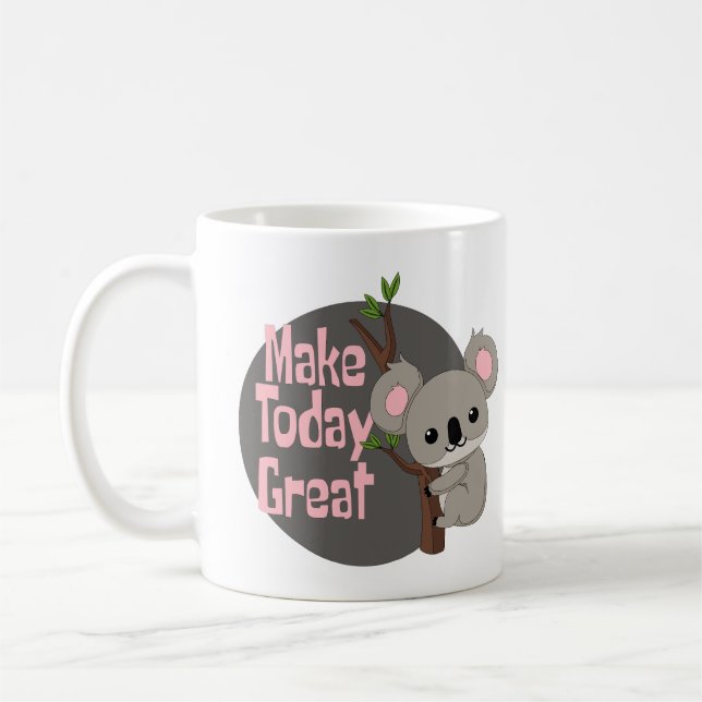 Machen Sie heute großartigen Kawaii lustigen Koala Kaffeetasse (Links)