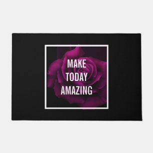 Machen Sie heute Phantastische Lila Rose Inspirati Fußmatte