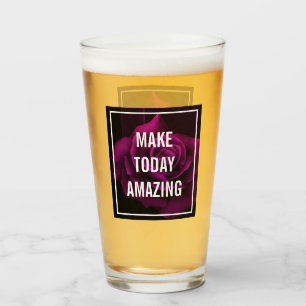 Machen Sie heute Phantastische Lila Rose Inspirati Glas