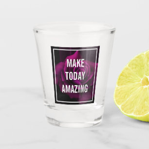 Machen Sie heute Phantastische Lila Rose Inspirati Schnapsglas