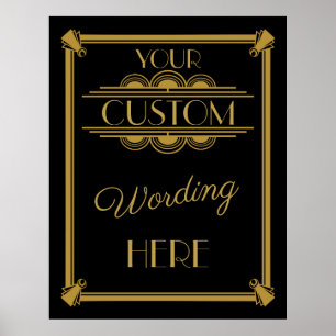 Machen Sie Ihr eigenes Art Deco Gatsby Poster
