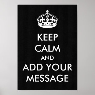 Machen Sie Ihr eigenes Behalten Poster