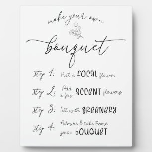 Machen Sie Ihr eigenes Bouquet-Bar Fotoplatte