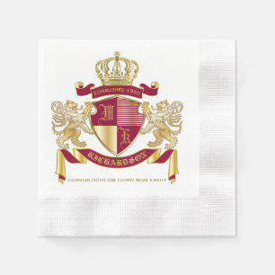 Machen Sie Ihr eigenes Coat aus dem Gold-Löwe-Emb Serviette