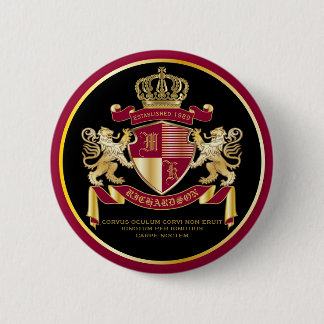 Machen Sie Ihr eigenes Coat aus dem Gold-Löwe-Embl Button