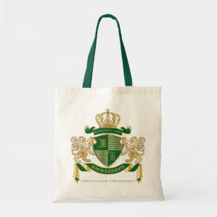 Machen Sie Ihr eigenes Coat von Arms Green Gold Li Tragetasche
