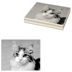 Machen Sie Ihr eigenes Foto Haustier Katze Tier Gummistempel