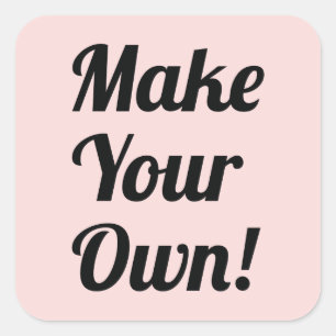 Machen Sie Ihr eigenes kundenspezifisches Drucken Quadratischer Aufkleber