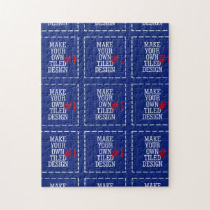 Machen Sie Ihr eigenes Muster einfach in einem Sch Puzzle