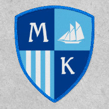 Machen Sie Ihr eigenes nautisches Boot blaues weiß