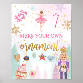 Machen Sie Ihr eigenes Ornament Nutcracker Balleri Poster