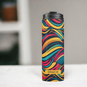 Machen Sie Ihr eigenes personalisiertes abstraktes Thermosbecher