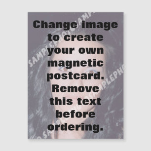 Machen Sie Ihr eigenes personalisiertes Foto Magnetkarte