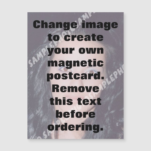 Machen Sie Ihr eigenes personalisiertes Foto Magnetkarte (Vorderseite)