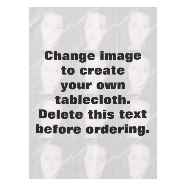Machen Sie Ihr eigenes personalisiertes Foto Tischdecke (Vorderseite)