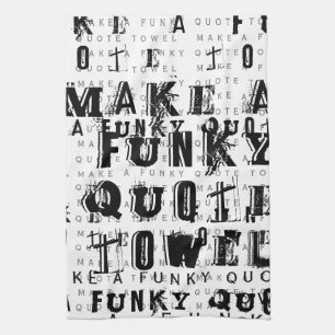 Machen Sie Ihr eigenes Personalisiertes Funkangebo Geschirrtuch