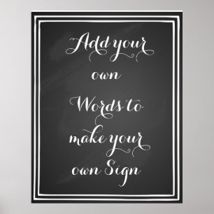 Machen Sie Ihr eigenes Plakat für Ihr Party