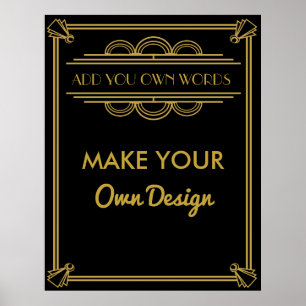 Machen Sie Ihr eigenes Poster für Ihr Party