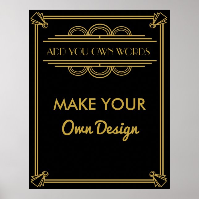 Machen Sie Ihr eigenes Poster für Ihr Party (Vorne)