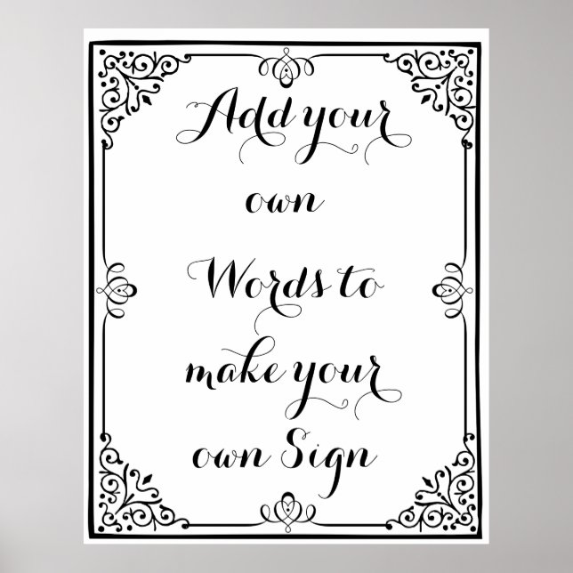 Machen Sie Ihr eigenes Poster für Ihr Party (Vorne)