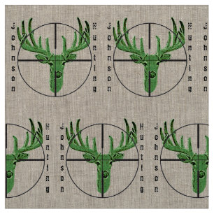Machen Sie Ihr eigenes Rotwild-Jagd-Logo Stoff