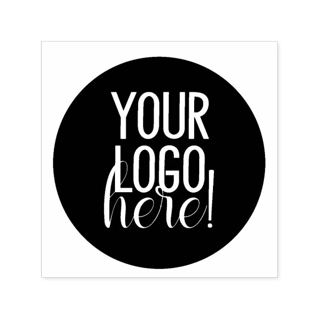 Machen Sie Ihr eigenes Schwarz-Weiß-Logo Permastempel (Design)