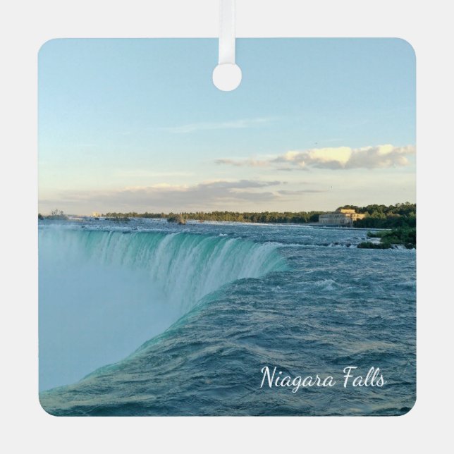 Machen Sie Ihr eigenes Souvenir-Foto Ornament Aus Metall (Vorderseite)