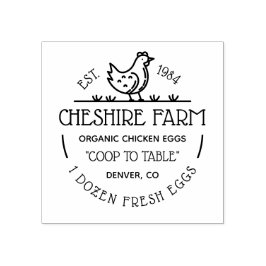 Machen Sie Ihr eigenes Vintages Hühnereier Gummistempel