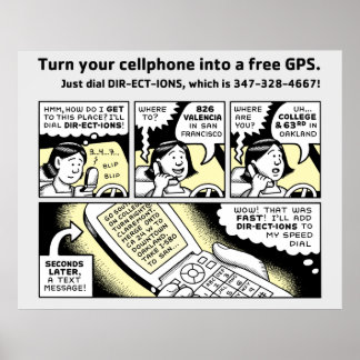 Machen Sie Ihr Handy zu einem kostenlosen GPS Poster