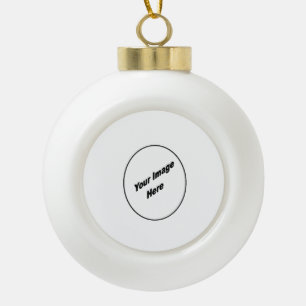 Machen Sie Ihr Kind Weihnachtsschmuck Keramik Kugel-Ornament