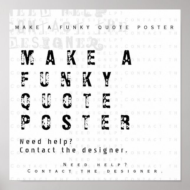 Machen Sie Ihr Personalisiertes Angebot Poster (Vorne)