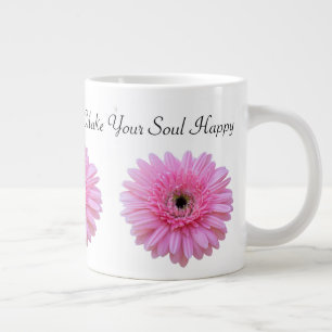 Machen Sie Ihr Soul glücklich Pink Gerbera Daisy Jumbo-Tasse