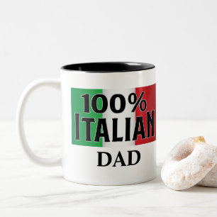 Machen Sie Ihre eigene 100% italienische Flagge vo Zweifarbige Tasse