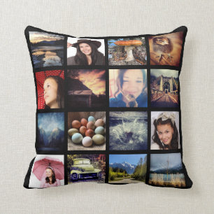 Machen Sie Ihre eigene 32 Instagram FotoCollage Kissen