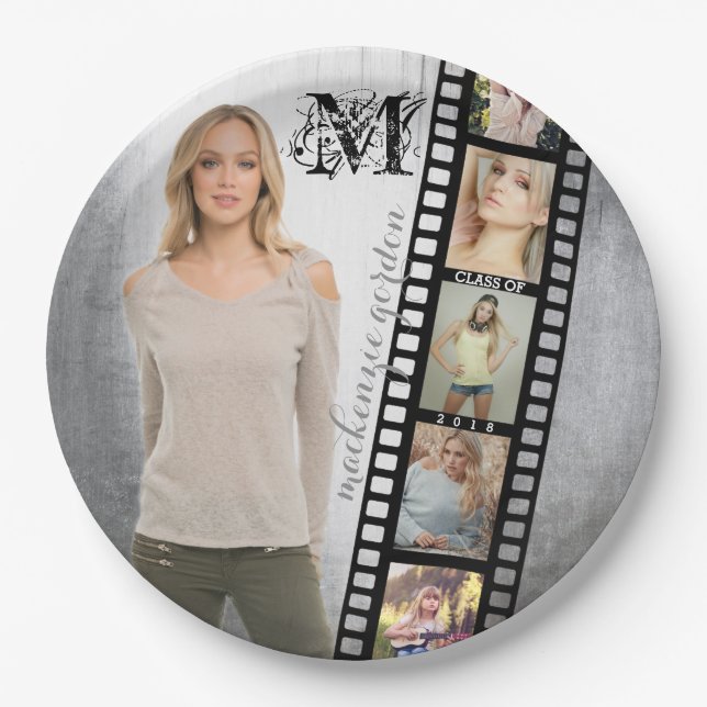 Machen Sie Ihre eigene ältere Porträt-Klasse von Pappteller (Vorderseite)