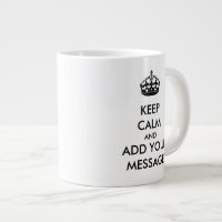 Machen Sie Ihre eigene Behalt-Calm-Jumbo-Tasse
