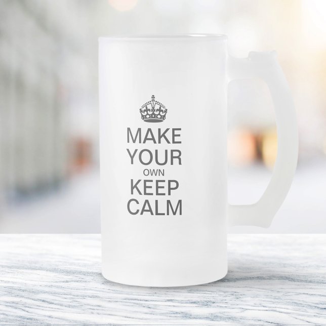Machen Sie Ihre eigene Behalten Bier-Tasse Mattglas Bierglas (Von Creator hochgeladen)