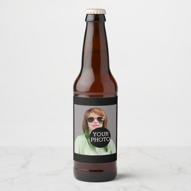 Machen Sie Ihre eigene Dekoration ganz einfach mit Bierflaschenetikett (Vorderseite)