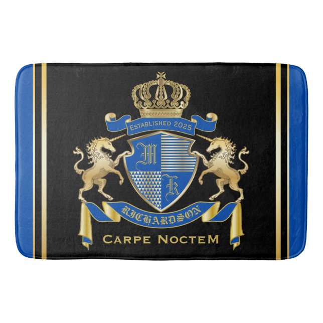 Machen Sie Ihre eigene Einhornmatte mit dem blauen Badematte (Vorderseite)