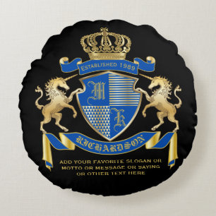 Machen Sie Ihre eigene Einhornmatte mit dem blauen Rundes Kissen