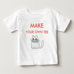 Machen Sie Ihre eigene lustige Niedliche Katze Per Baby T-shirt