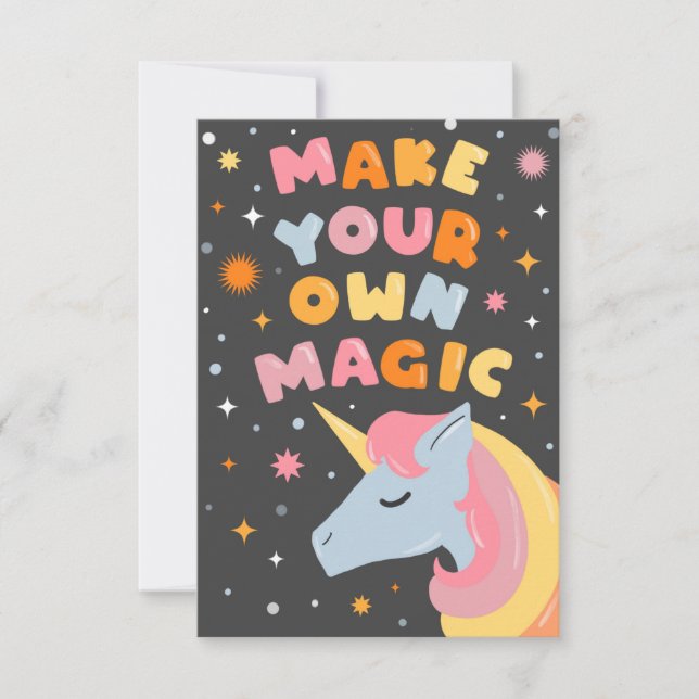 Machen Sie Ihre eigene Magie Karte (Vorderseite)